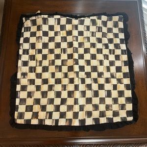 McKenzie Childs courtly, check, pillow COVERS  only , set of two